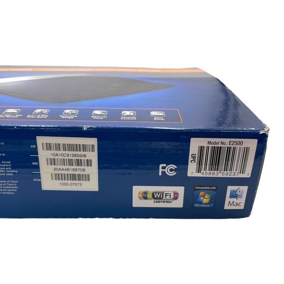 Cisco Linksys E2500 Router Internet Wireless 4-Port Class B Dual Band Wifi - Picture 8 of 10